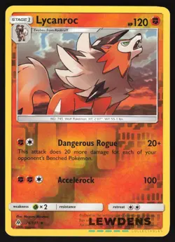 Lycanroc - 76/131 - Reverse Holo Rare - Forbidden Light - Pokemon Card - Image 1