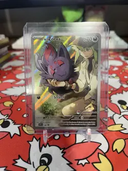 Pokemon TCG N's Zorua 189 Black Star Pokemon Center Stamped Promo Card - Image 1