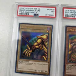 Yu-Gi-Oh TCG Exodia The Forbidden One PSA 7-8 YGLD 1st Editon 5 Card Lot Set - Image 2
