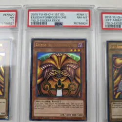 Yu-Gi-Oh TCG Exodia The Forbidden One PSA 7-8 YGLD 1st Editon 5 Card Lot Set - Image 3