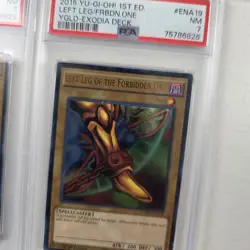 Yu-Gi-Oh TCG Exodia The Forbidden One PSA 7-8 YGLD 1st Editon 5 Card Lot Set - Image 5