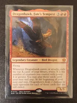 ×1 Dragonhawk, Fate's Tempest - MTG Bloomburrow - NM NEVER PLAYED - Image 1