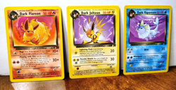 POKEMON TEAM ROCKET EEVEELUTIONS DARK FLAREON 35/82 JOLTEON 38/82 VAPOREON 45/82 - Image 1