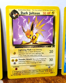 POKEMON TEAM ROCKET EEVEELUTIONS DARK FLAREON 35/82 JOLTEON 38/82 VAPOREON 45/82 - Image 3