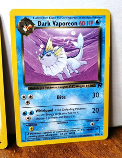 POKEMON TEAM ROCKET EEVEELUTIONS DARK FLAREON 35/82 JOLTEON 38/82 VAPOREON 45/82 - Image 4