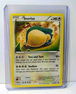 POKEMON SNORLAX 77/124 RARE FATES COLLIDE LP - Image 5