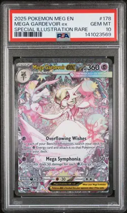 2025 POKEMON MEG EN-MEGA EVOLUTION #178 MEGA GARDEVOIR EX PSA 10 - Image 1