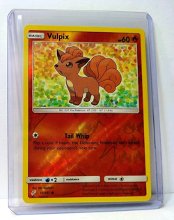 POKEMON VULPIX 15/181 REVERSE HOLO SUN & MOON TEAM UP LP - Image 5