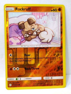 POKEMON ROCKRUFF 123/236 REVERSE HOLO COSMIC ECLIPSE NM NEAR MINT - Image 1