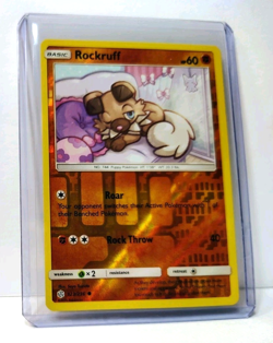 POKEMON ROCKRUFF 123/236 REVERSE HOLO COSMIC ECLIPSE NM NEAR MINT - Image 5
