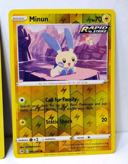 POKEMON PLUSLE 089/264 & MINUN 090/264 REVERSE HOLO FUSION STRIKE - Image 3
