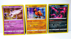 POKEMON LEGENDARY BIRDS GALARIAN MOLTRES ZAPDOS ARTICUNO HOLOS EVOLVING SKIES - Image 1