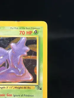Pokemon TCG Muk 13/62 Fossil Holo Rare DMG - Image 3