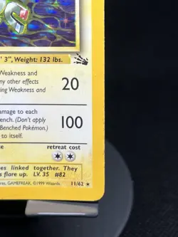 Pokemon TCG Magneton 11/62 Fossil Holo Rare HP - Image 4