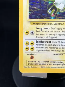 Pokemon TCG Magneton 11/62 Fossil Holo Rare HP - Image 5