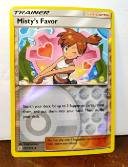POKEMON MISTY'S FAVOR 202/236 REVERSE HOLO TRAINER UNIFIED MINDS LP - Image 1
