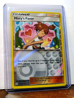 POKEMON MISTY'S FAVOR 202/236 REVERSE HOLO TRAINER UNIFIED MINDS LP - Image 5