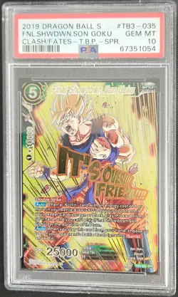 Dragon Ball Super Card DBS Final Showdown Son Goku PSA 10 TB3-035 SPR - Image 1