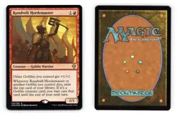Rundvelt Hordemaster #142/281 MTG Dominaria United Rare Foil 2022 TCG Card - Image 1