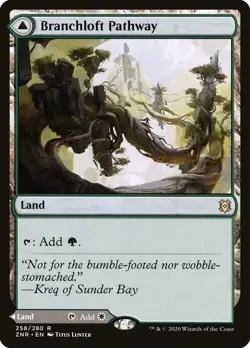 Branchloft Pathway // Boulderloft Pathway [Zendikar Rising] Foil Near Mint - Image 1