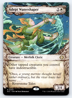 Adept Watershaper Showcase - Lorwyn Eclipsed MTG - Image 1