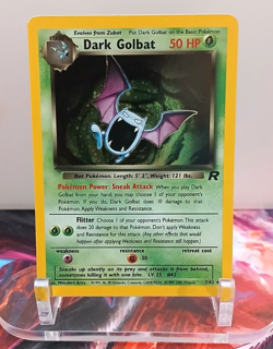 Dark Golbat 7/82 Team Rocket Holo Pokemon Vintage LP+ - Image 1