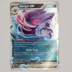 Gengar EX 104/162 Temporal Forces Ultra Rare Pokemon 2024 - Image 1