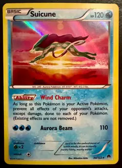 Suicune 30/122 Holo Rare BREAKpoint Pokemon Lightly Played - Image 1