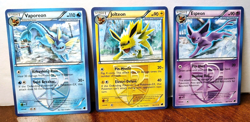 POKEMON PLASMA FREEZE EEVEELUTIONS ESPEON 48/116 JOLTEON 31/116 VAPOREON 20/116 - Image 1