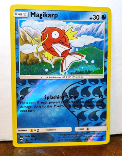 POKEMON MAGIKARP 32/147 REVERSE HOLO BURNING SHADOWS LP-NM - Image 1