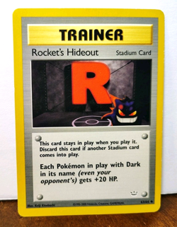 POKEMON ROCKET'S HIDEOUT 63/64 TRAINER NEO REVELATION MP-HP GENGAR - Image 1