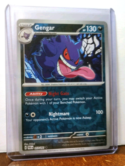 POKEMON GENGAR 057/091 REVERSE HOLO PALDEAN FATES NM NEAR MINT - Image 5