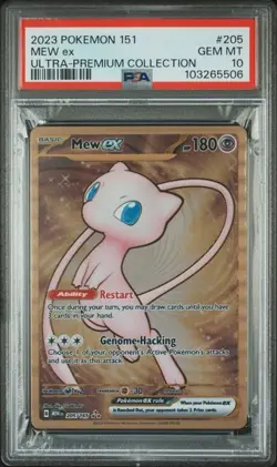 Mew EX Pokemon 151 UPC #205 PSA 10 - Image 1