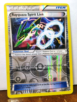 POKEMON RAYQUAZA SPIRIT LINK 87/108 REVERSE HOLO TRAINER ROARING SKIES MP - Image 1