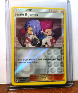 POKEMON JESSIE & JAMES 58/68 REVERSE HOLO RARE HIDDEN FATES NM NEAR MINT - Image 5