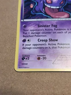Gengar 60/162 Cosmos Holo Promo XY Breakthrough Lightly Played LP - Image 3