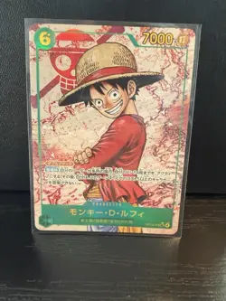 Monkey D. Luffy ONE PIECE Japanese OP13-118 SEC Carrying on His Will LP - Image 1