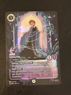 Disney Lorcana - Anna - Soothing Sister - Winterspell - Enchanted -227/204 - Image 1