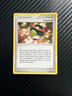 LUXURY BALL 86/100 DIAMOND & PEARL STORMFRONT Luxusball Trainer Pokemon Card - Image 1