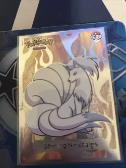 SHINING Ninetales Non-TCG 2024 SHINY POKEMON Card Kanto Peru Gold Foil NM - Image 1