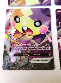 POKEMON MORPEKO V-UNION 4 CARD PROMO SET SWSH287 SWSH288 SWSH289 SWSH290 LP-NM - Image 4