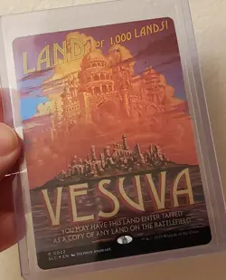 Foil Vesuva Secret Lair Encyclopedia Magic Mtg - Image 1