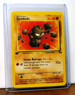 POKEMON GEODUDE 47/62 1ST EDITION FOSSIL LP - Image 5