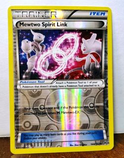POKEMON MEWTWO SPIRIT LINK 144/162 REVERSE HOLO TRAINER BREAKTHROUGH MP-LP - Image 1