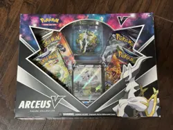 Pokemon TCG Arceus V Figure Box Brilliant Stars Chilling Reign Cosmic Eclipse - Image 1