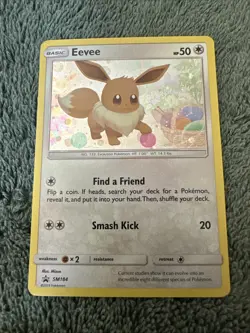 Pokemon Eevee Holo Black Star Promo TCG SM184 - Image 1