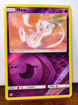 POKEMON MEW 32/68 REVERSE HOLO RARE HIDDEN FATES NEAR MINT - Image 1