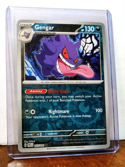 POKEMON GENGAR 057/091 REVERSE HOLO PALDEAN FATES NM NEAR MINT - Image 5