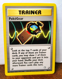 POKEMON POKEGEAR 88/111 NON-HOLO RARE TRAINER NEO GENESIS LP - Image 1