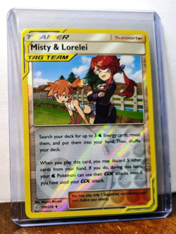 POKEMON MISTY & LORELEI 199/236 REVERSE HOLO COSMIC ECLIPSE TAG TEAM LP - Image 5